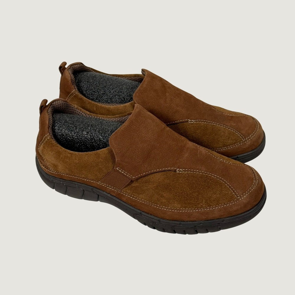 SoftWalk Brown Suede/Nubuck Slip On Loafers Comfort Shoes Womens 8.5 M